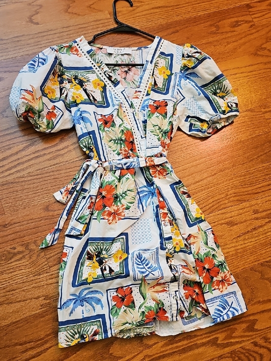 Primark Dresses & Skirts - Floral Dress - White with Multicolor Print